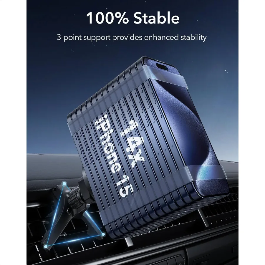 ESR ل MagSafe سيارة جبل تنفيس الهواء لوحة القيادة حامل هاتف مغناطيسي للسيارة مغناطيس قوي حامل هاتف السيارة جبل آيفون 16