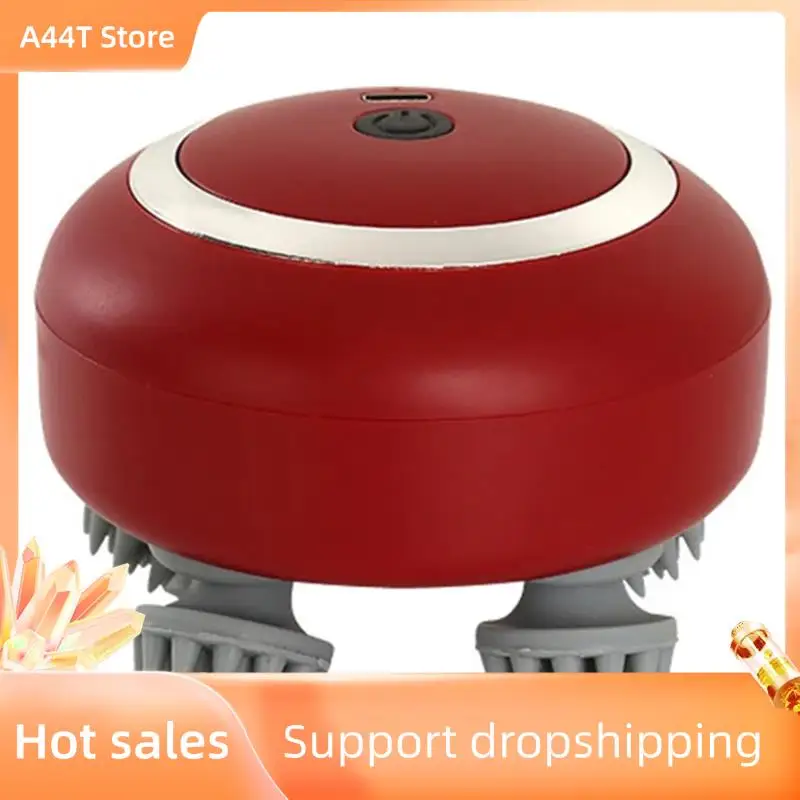 

A44T для массажа головы, массажер для головы с регулируемой скоростью для ухода за волосами и красным светом, мягкий силиконовый дизайн для разминания