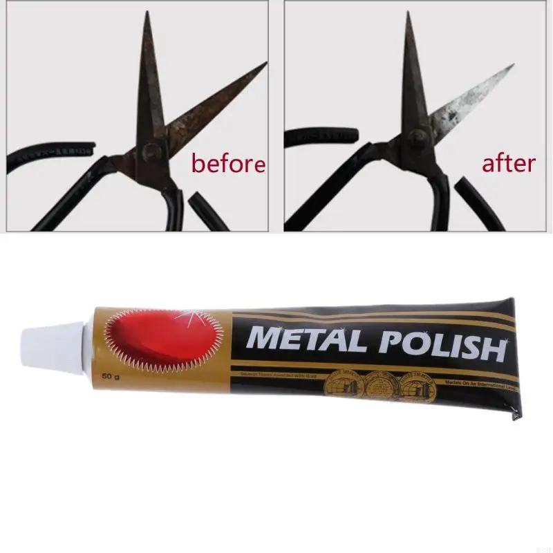 

918F Metal Abrasive Polish Cleaning Cream Polishing Paste Rust Remover For Iron Brass Nickel Stainless Steel