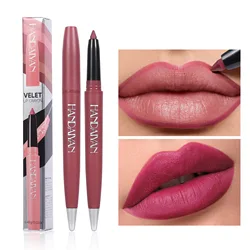 Handaiyan 6 Color Matte Velvet Lipliner Waterproof Long Lasting 8 Hours Not Easy to Fade Lip Hook Lipstick Pen Makeup Cosmetics