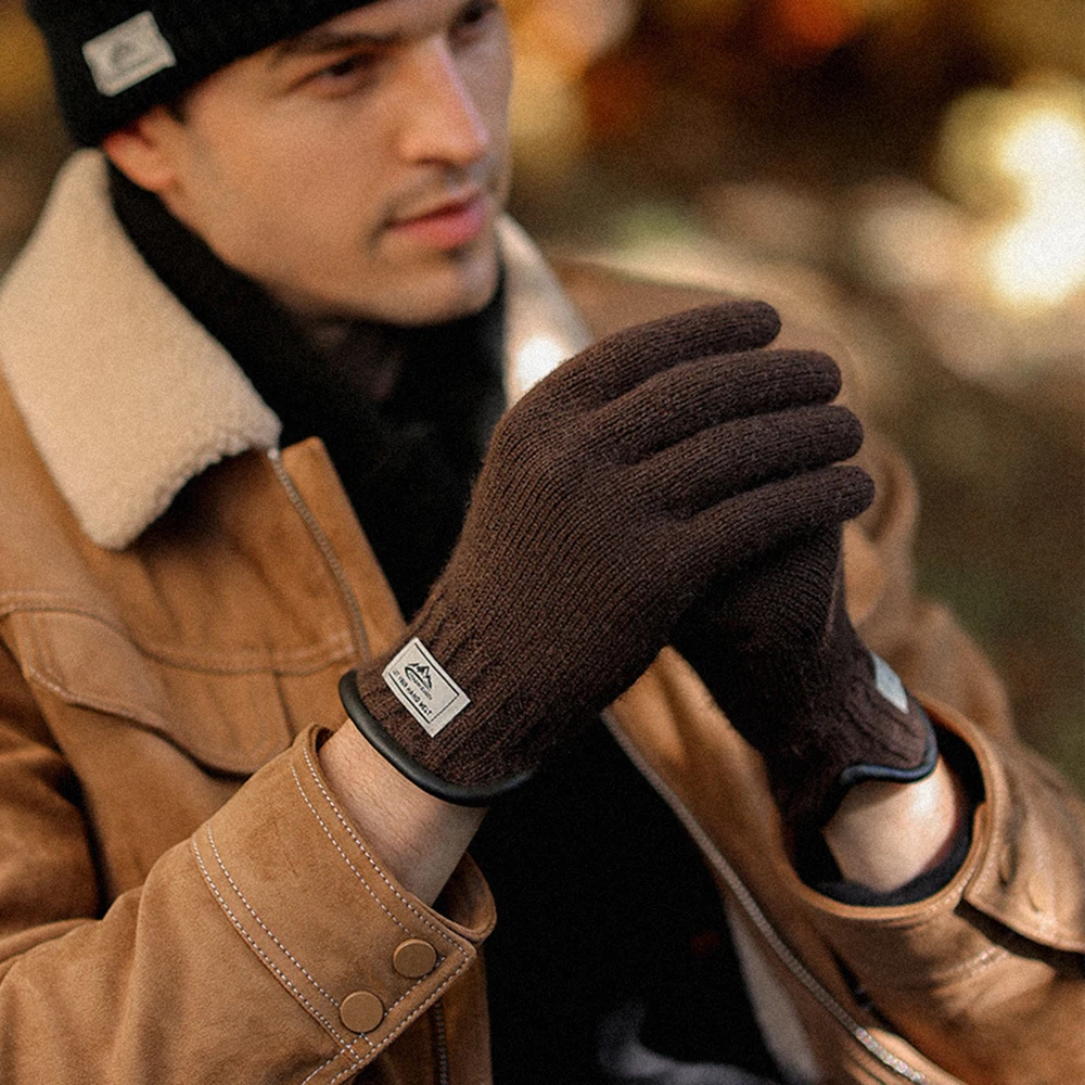 Gants d'hiver avec écran tactile pour hommes et femmes, matériau Cola tic Smile, pêche en plein air, voyage, rendez-vous, shopping, accessible