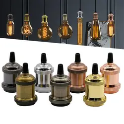 E27 Lamp Holder Vintage Edison bulb Base E26 Screw Bulb base 110V 220V Aluminum Light Socket Industrial Retro Pendant Fittings