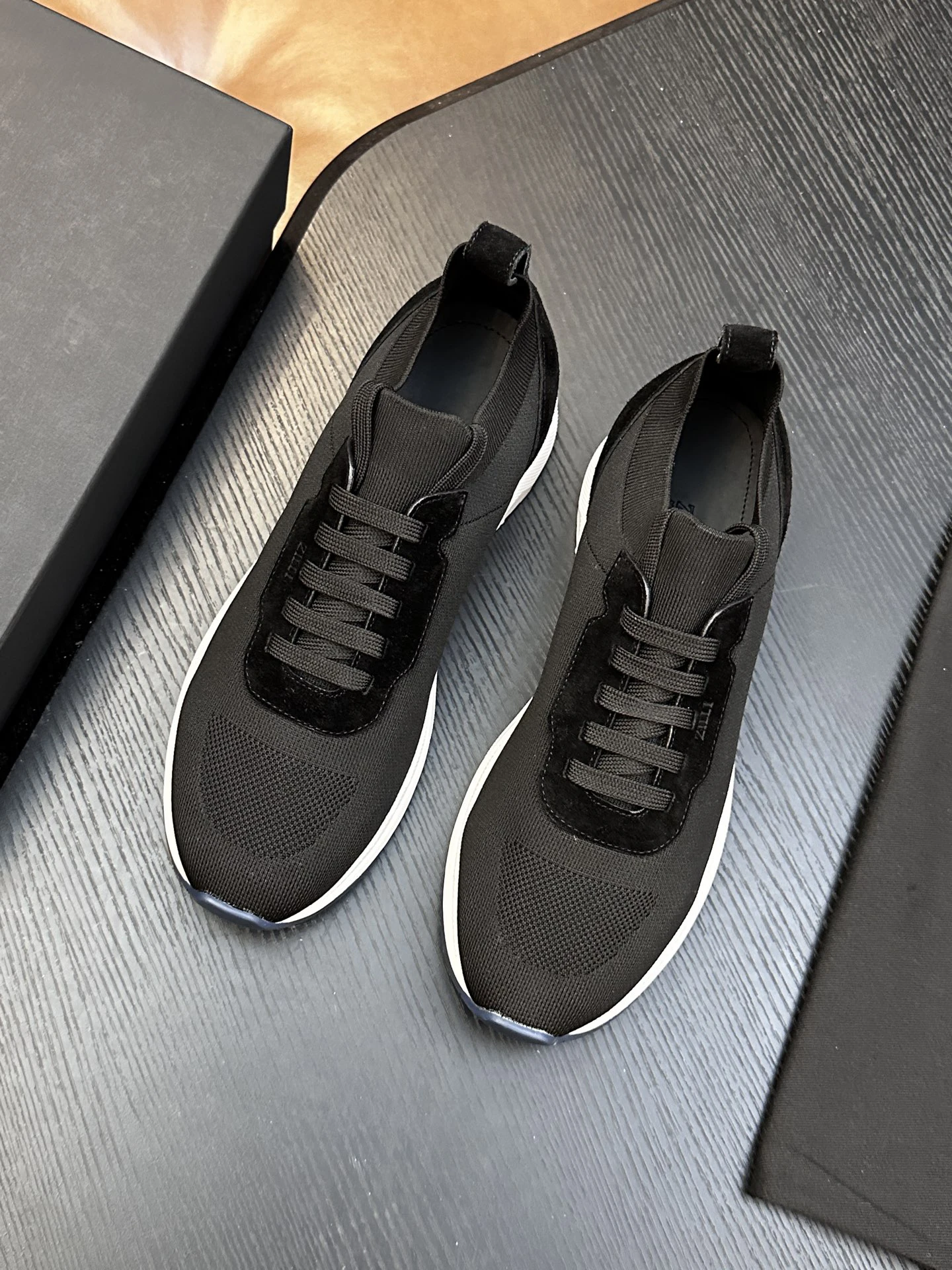BLLIYOSS Shoes Men 2026 New Cowhide splicing high weaving high-density flying weaving High-Quality Soft cowhide lining Old money