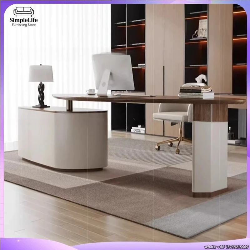 

Adjustable L Shaped Office Desk with Shelves for Home and Business Use Ergonomic Computer Desk Reception Conference Table