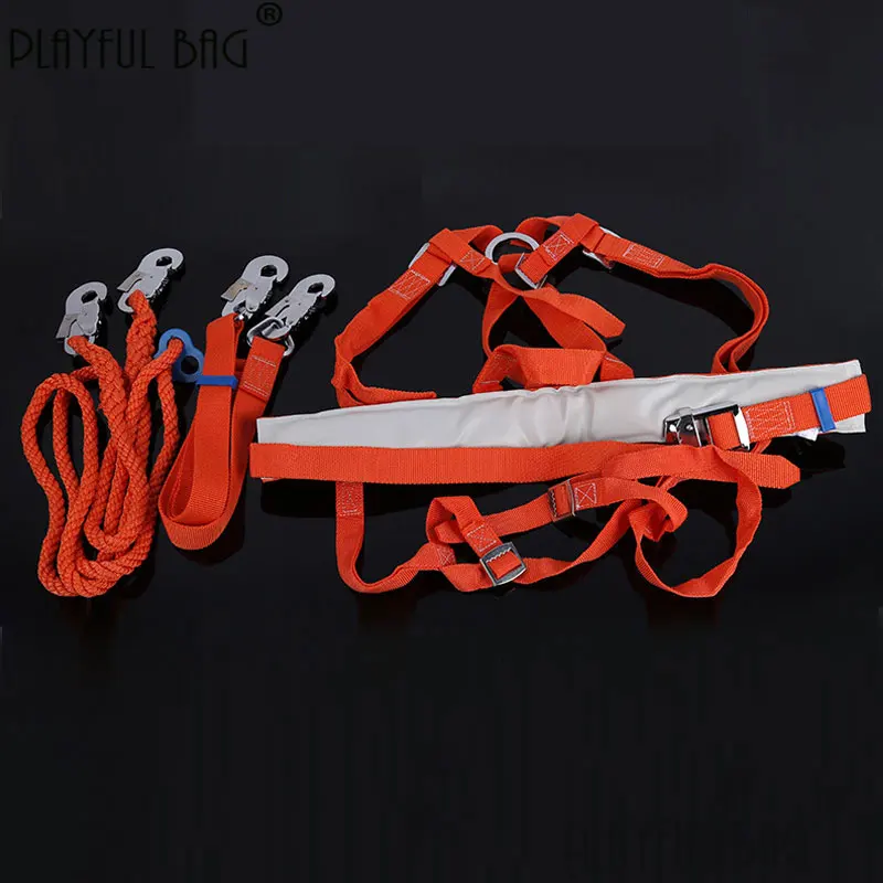 Climbing harness aerial work Full body five-point safety belt Outdoor high place protection equipment ZL227