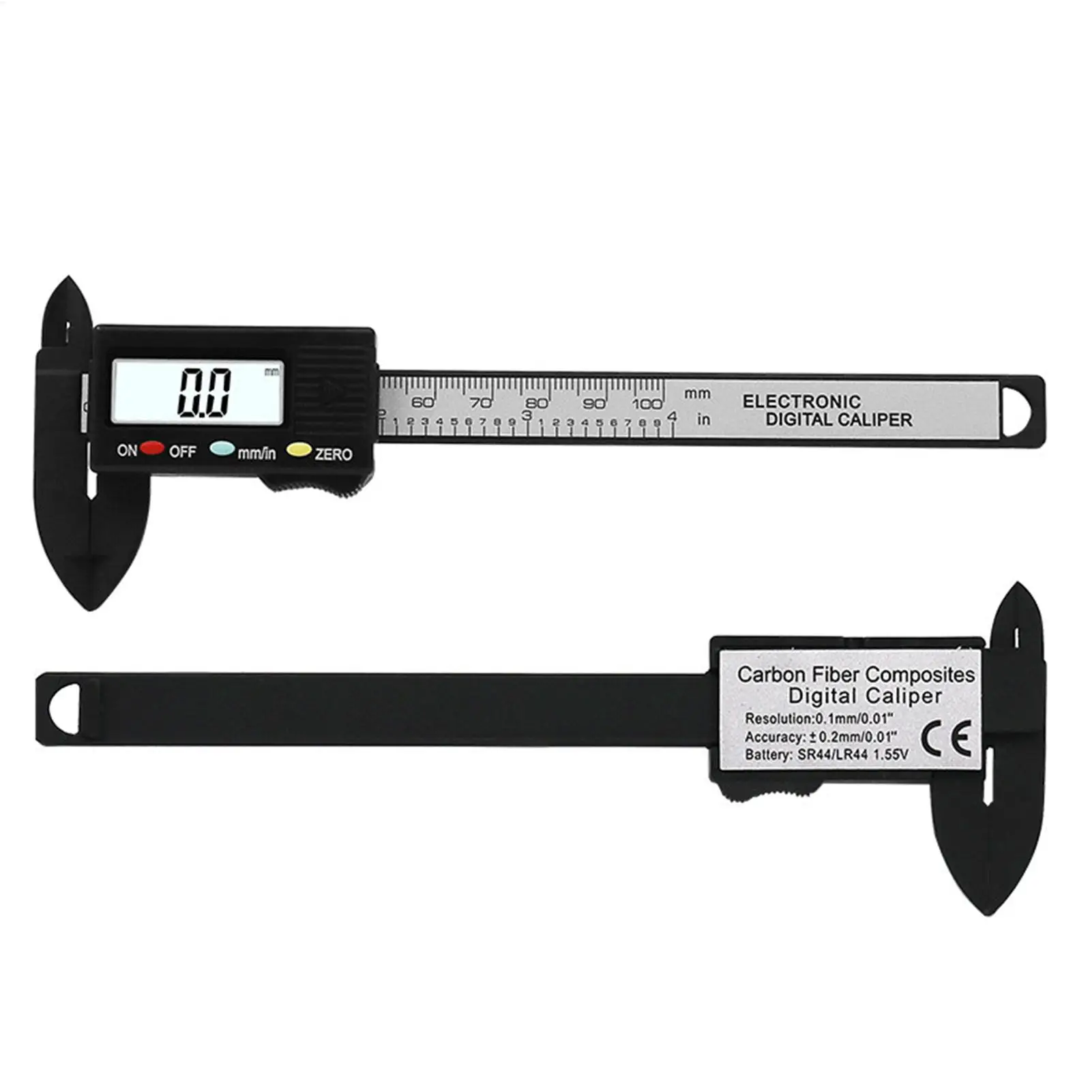 Calibrador Digital Pequeño con Pantalla de 0-100 mm, Herramienta de Medición con Intercambio entre Pulgadas y Milímetros para Joyería