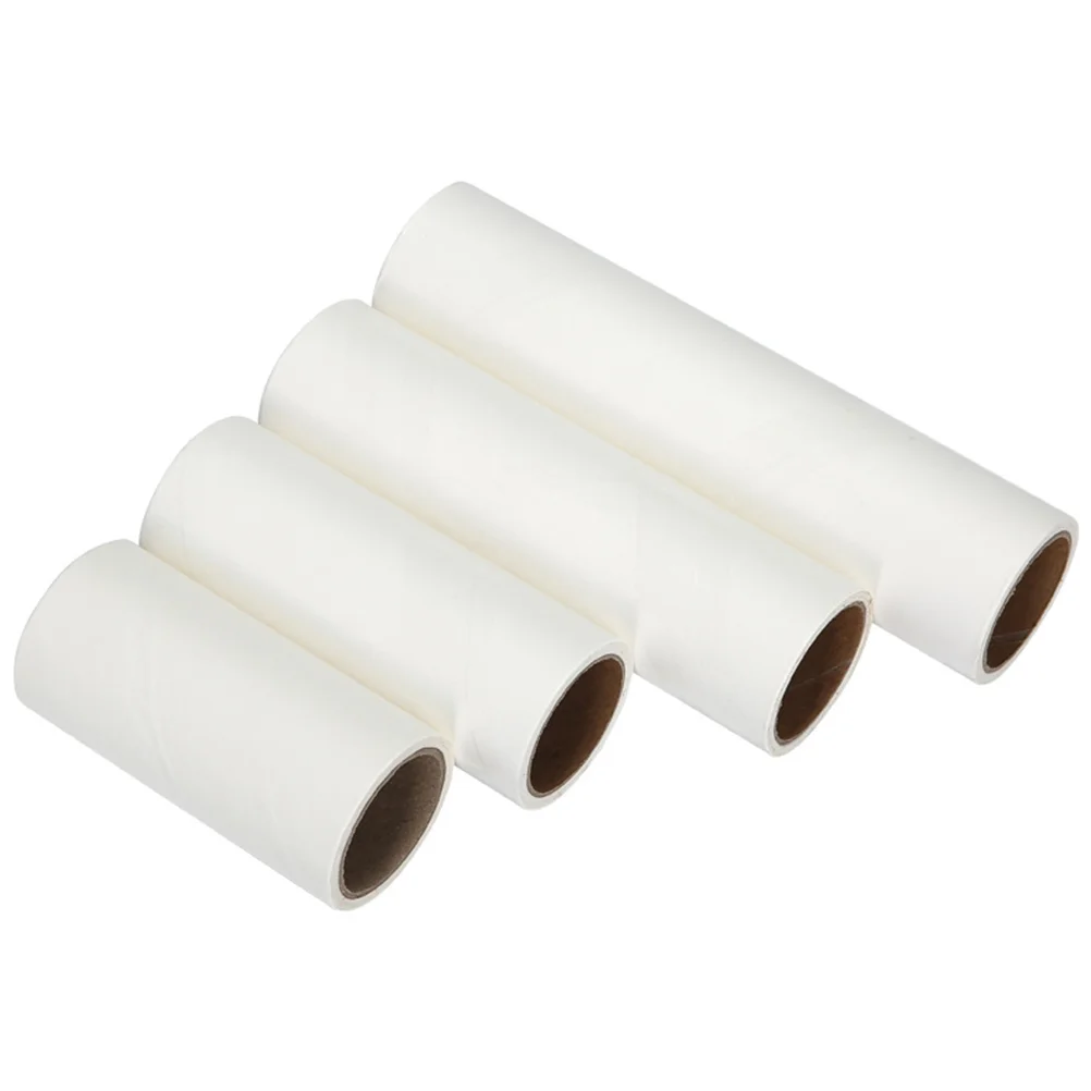 5 Rolls Sticky Paper Cleaning Tape Lint Roller Accessory Tearable Carpet Furniture for Remover Rollers