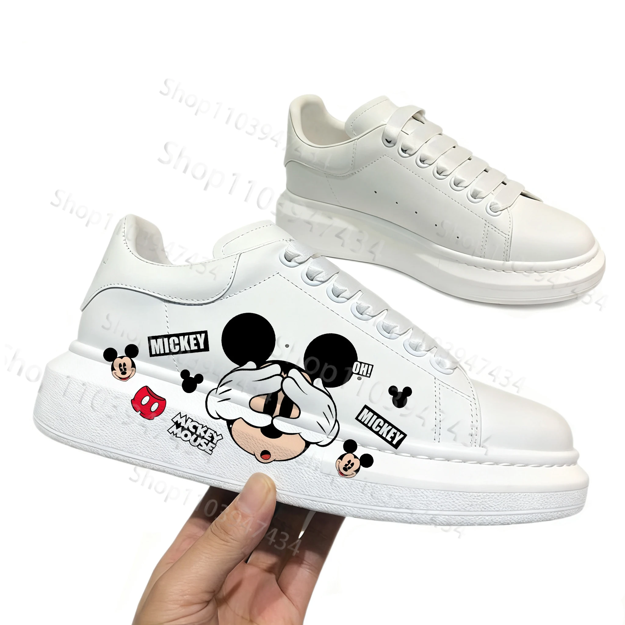 

Mickey Mouse Cartoon Design Youth Adult Shoes Man Woman Cool Popular Wear Resistant Comfortable Sneakers Boys Girls 2026