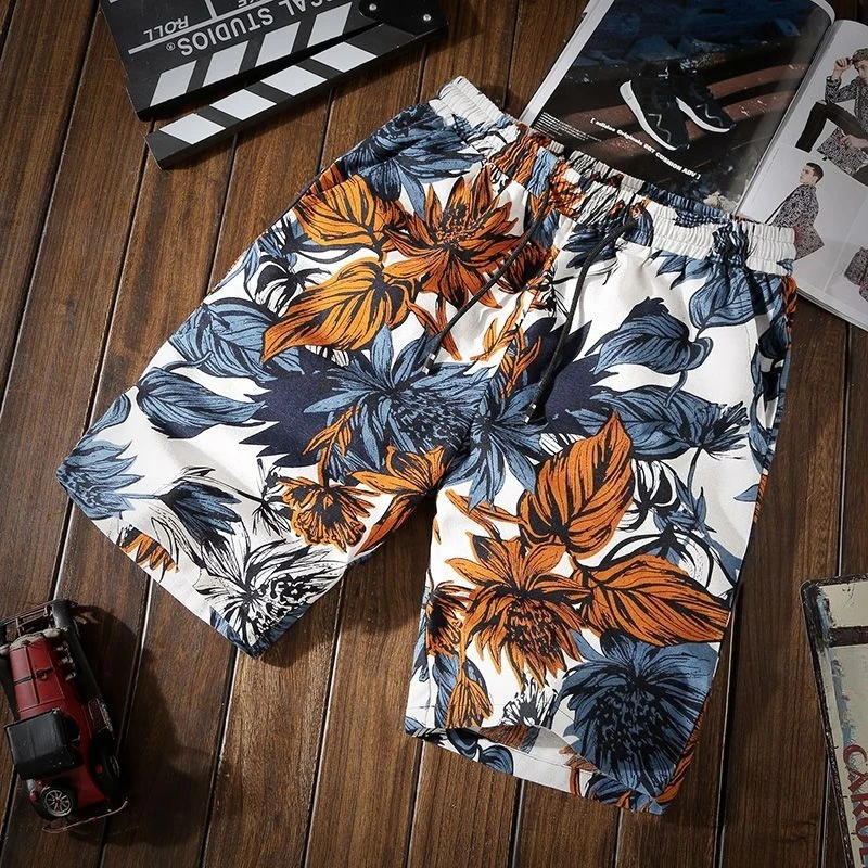 Men's Big Size Quick-Dry Shorts 5-Inch Inseam Loose Fit Casual Beach Outdoor Sportswear