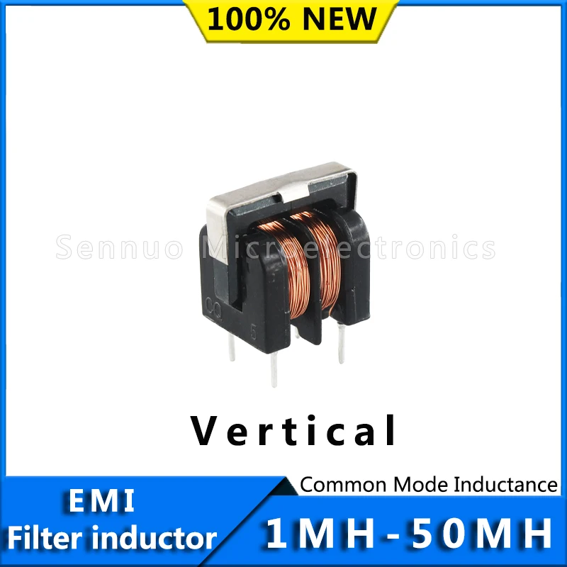 5Pcs UU9.8 UF9.8 Common Mode Choke Inductor 470uH 1mH 5mH 10mH 20mH 30mH 40mH 50mH For EMI Filter Common Mode Inductor