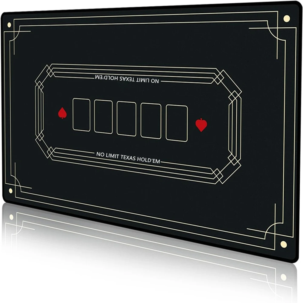 

Professional Thickened Rubber Casino Texas Hold'em Poker Mat Anti-slip Poker Game Table Poker Mat for Gatherings Accessories