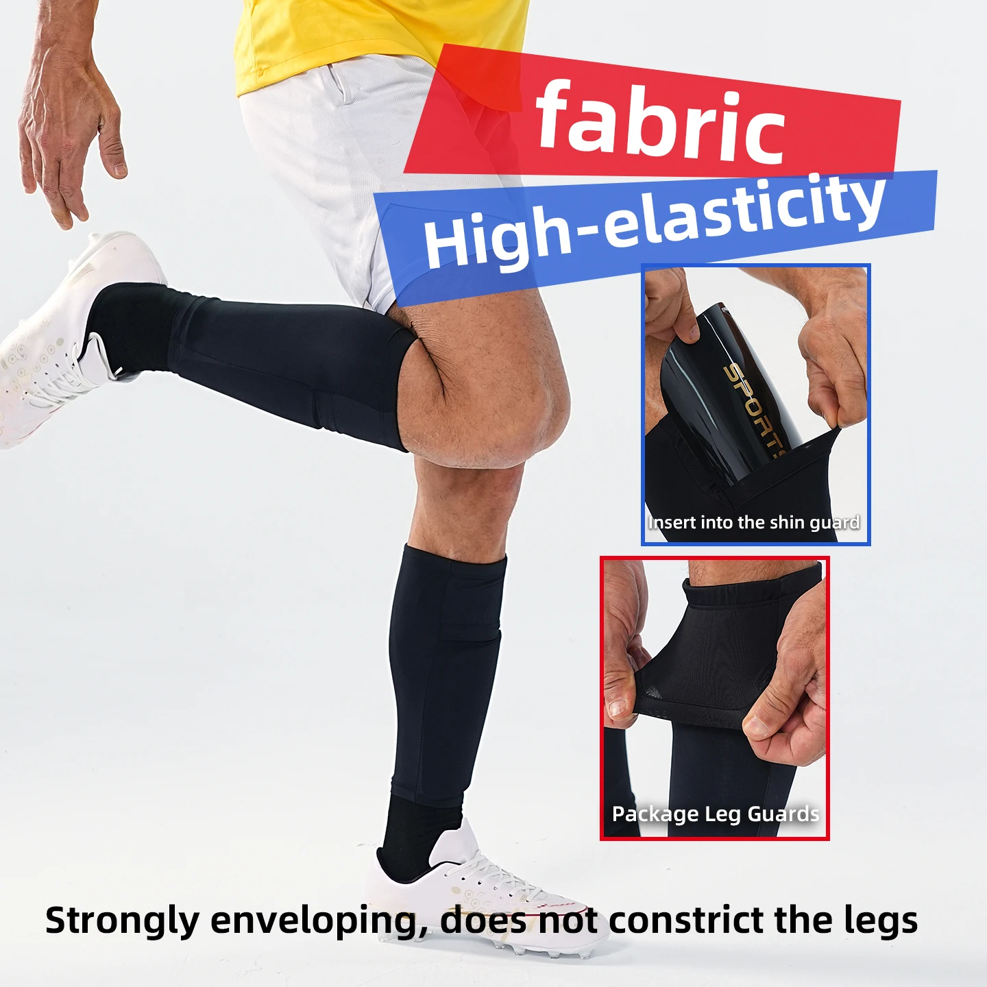 Breathable Calf Compression Sleeve Professional High-quality Soccer Socks For Men Children Running Football Basketball