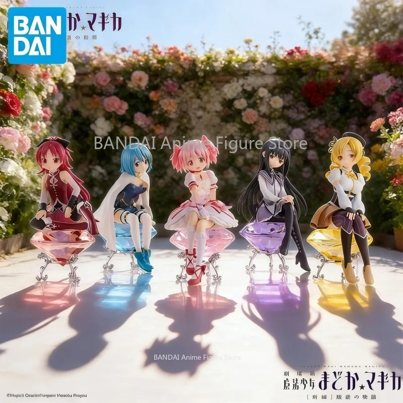 [En stock] Bandai Original Puella Magi Madoka Magica Kaname Madoka Miki Sayaka Rebellious Stories Figurines de personnages d'anime Cadeau