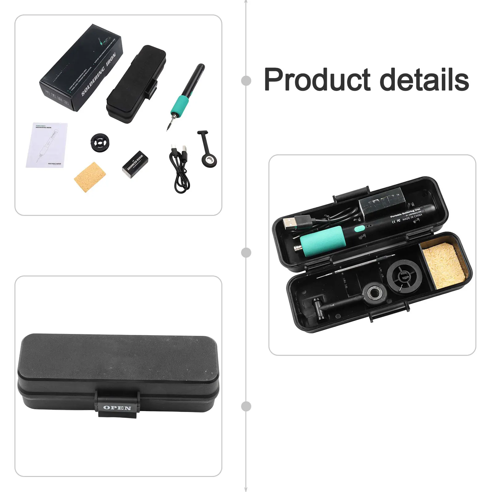 Compact Design Cordless USB solder tool featuring quick charge capabilities suitable for all your solder needs