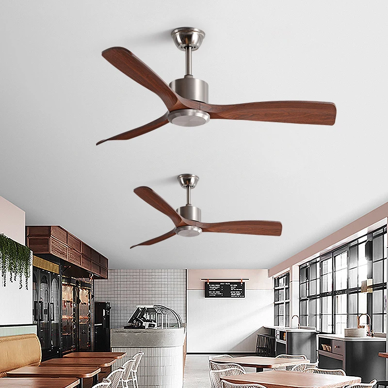 36/42/48/52 Inch Ceiling Fan Industrial Vintage ABS Ventilator No Light Remote Control Decorative Blower Retro Large Fans