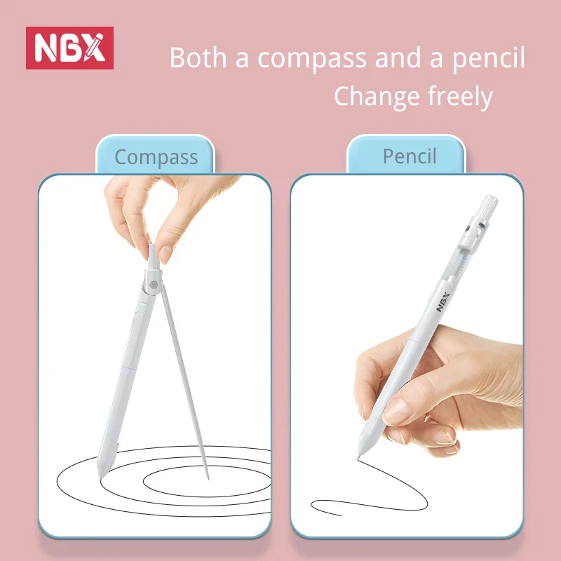 NBX Compass Pencil  For School  Compass Drawing Tool with Mechanical Pencil Professinal Geometry Compasses