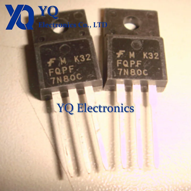 10PCS/lot New OriginaI FQP7N80C 7N80 N-channel field-effect transistor 7A800V direct insertion TO220