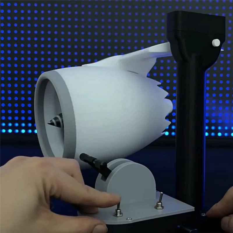 Vlag Turbo Desktop Fan Turbo Fan Upgraded Engine Model Jet Fan USB Fan With Atomization Blue Light Tail Flame Device