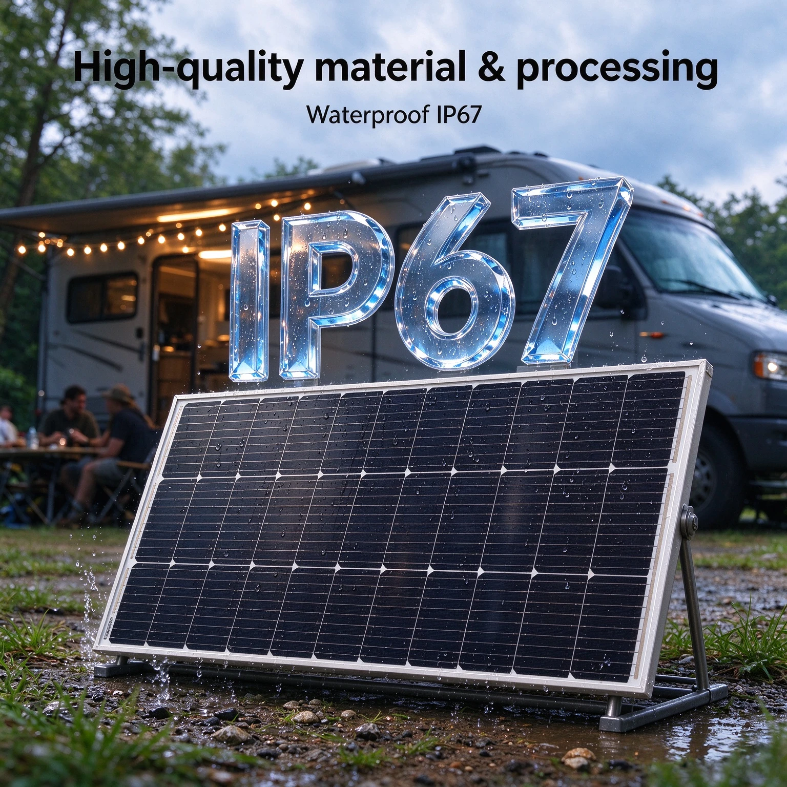 100 W 200 W 300 W 400 W Solar Panel 18 V Starre Glas Photovoltaik Panel Monocrystaillne Solarzelle für 12 V/24 V Batterie Ladegerät – Detail 6