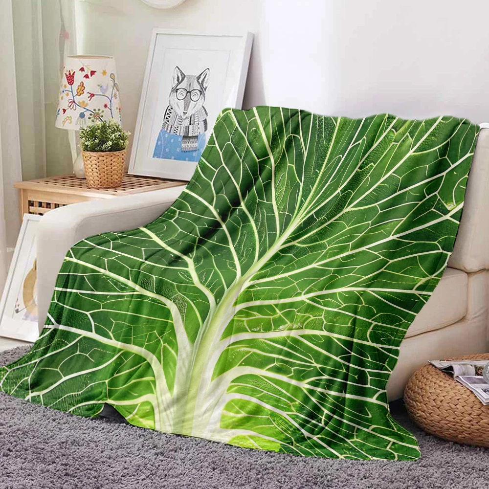 Flannel Creative Appearance Home Sofa Cabbage Blanket