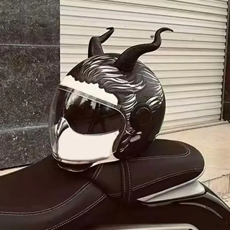 Decoración para casco eléctrico de motocicleta con personalidad bonita, cuernos del diablo, accesorios para casco de motocicleta, pegatinas, estilo de Cosplay, 2 uds.