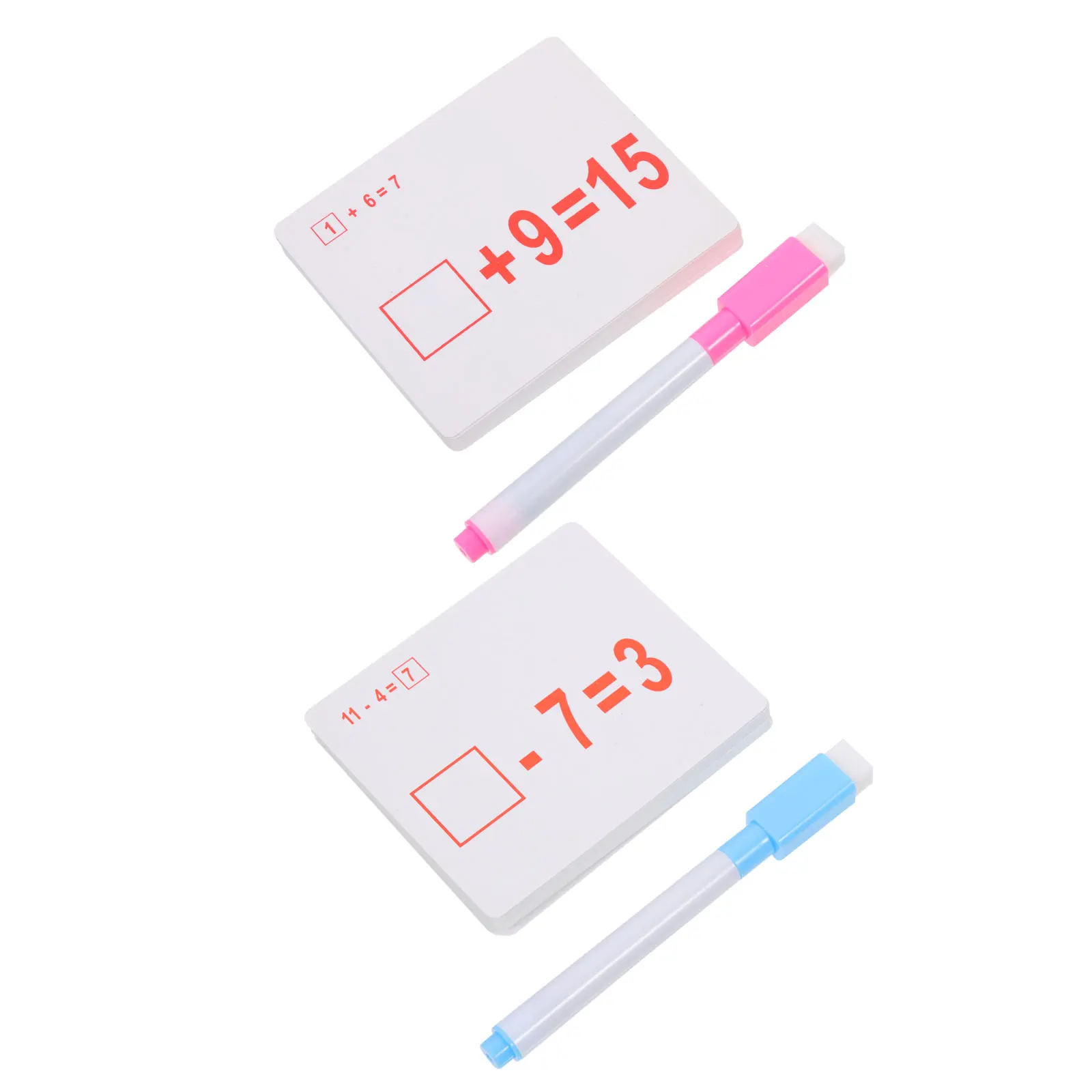 2 set di schede flash aritmetiche per studiare la matematica pratica giocattolo gioco carta apprendimento bambino