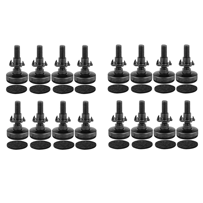 

Hot 16Pcs Furniture Levelers Heavy Duty Furniture Leveling Feet Adjustable Leg Levelers For Cabinets Tables Chairs Raiser