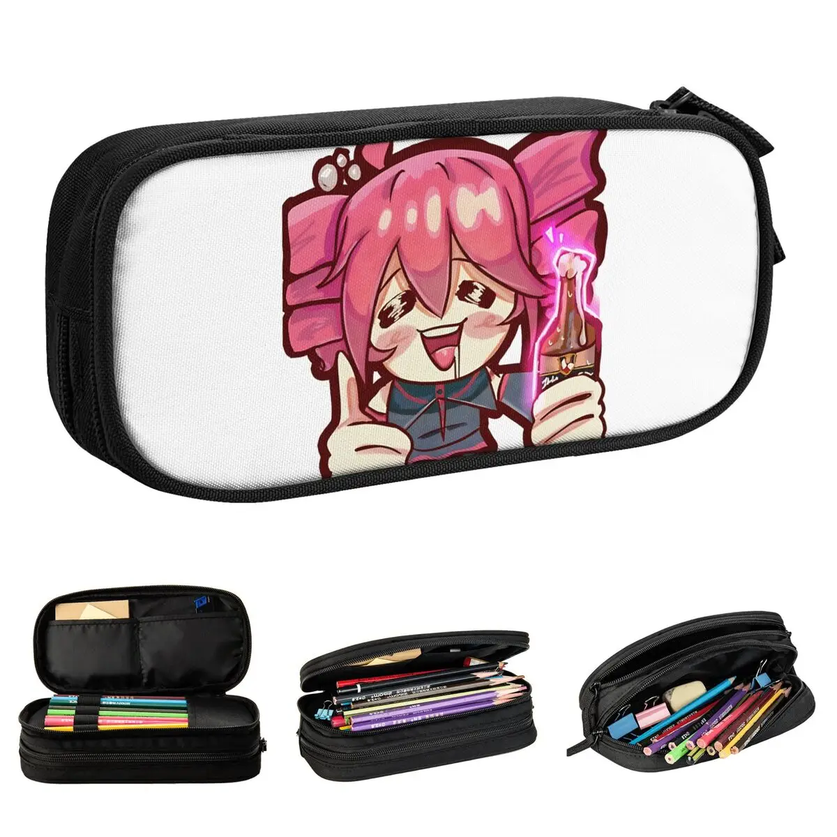 

Kasane Teto пивные пеналы креативная сумка-держатель для ручек студенческая большая вместительная школьная косметичка для студентов