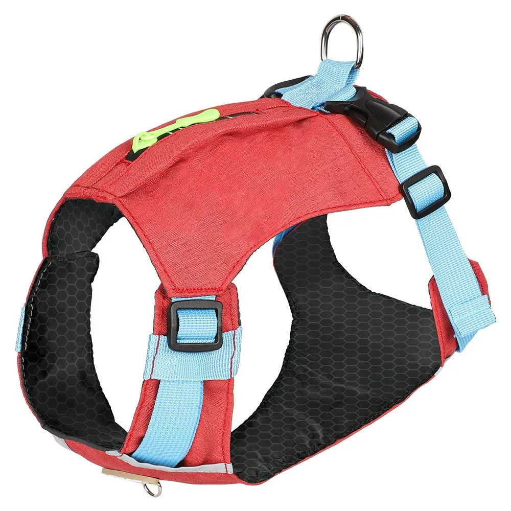 

Durable Breathable Dog Harness Waterproof Adjustable Pet Vest Wear-resistant Reflective Dog Chest Back Walking the Dog