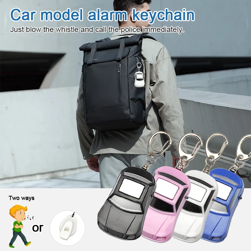 Car Type Key Finder Whistle Keychain Flashing Beeping Alarm Remote Key Locator Voice Control Anti-lost Equipment Finder Helper