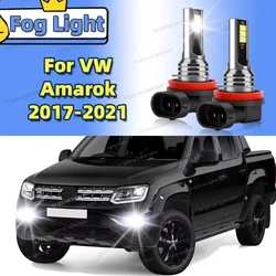 2Pcs LED Fog Light Bulbs Canbus Car Front Lamp Fit For VW Amarok 2017 2018 2019 2020 2021 Plug and Play Auto Accessories