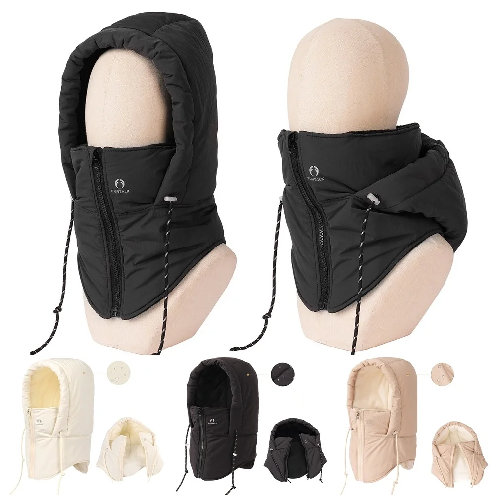 FURTALK Waterproof Wind-Resistant Fleece Lined Balaclava Winter Face Mask Warm Scarf Hat Cover for Cold Weather Skiing Men Women