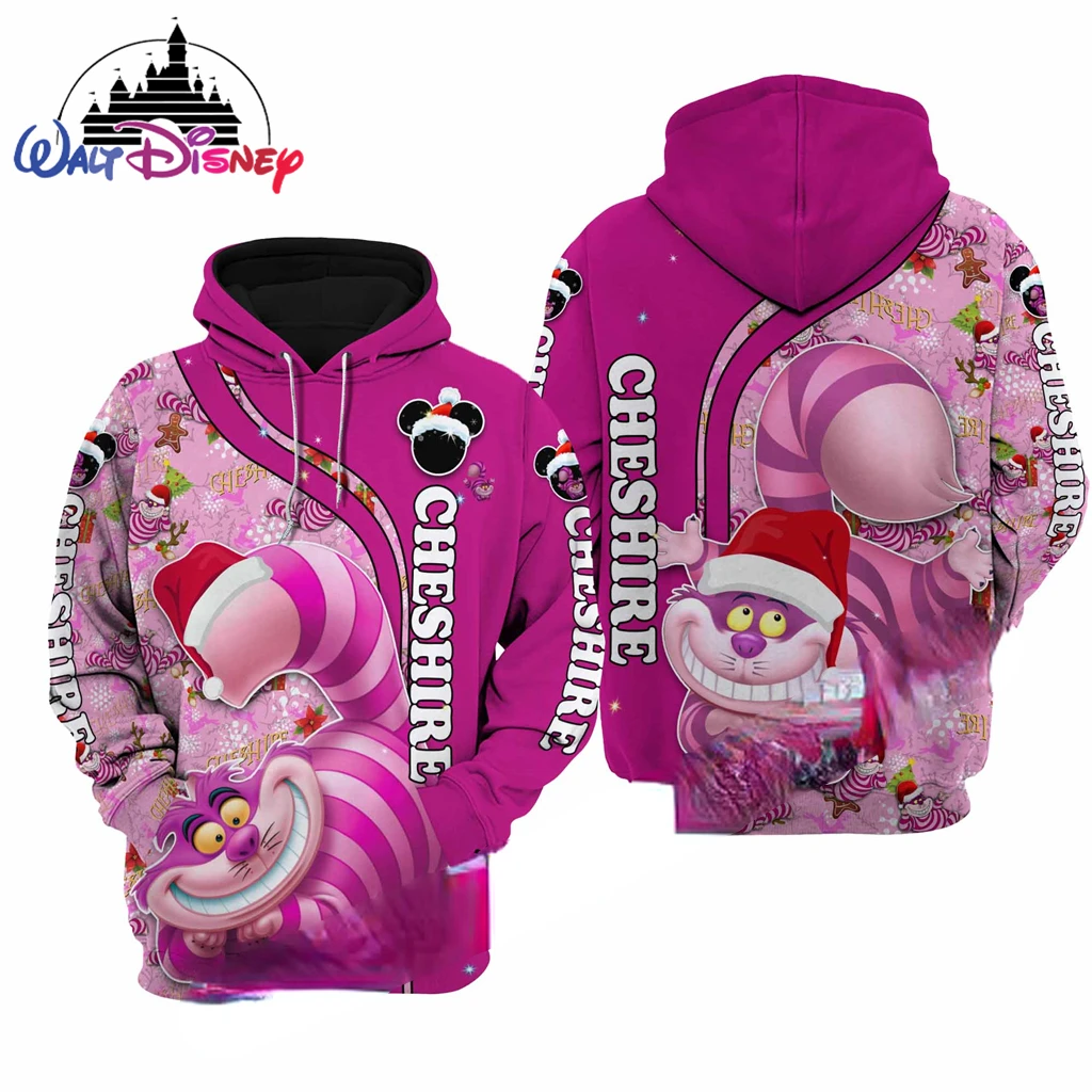 

Alice's Adventures Che cartoon Disney 3D Print High-quality Flannelet thickening Zipper/ Hoodies Men Women design Pullover Tops