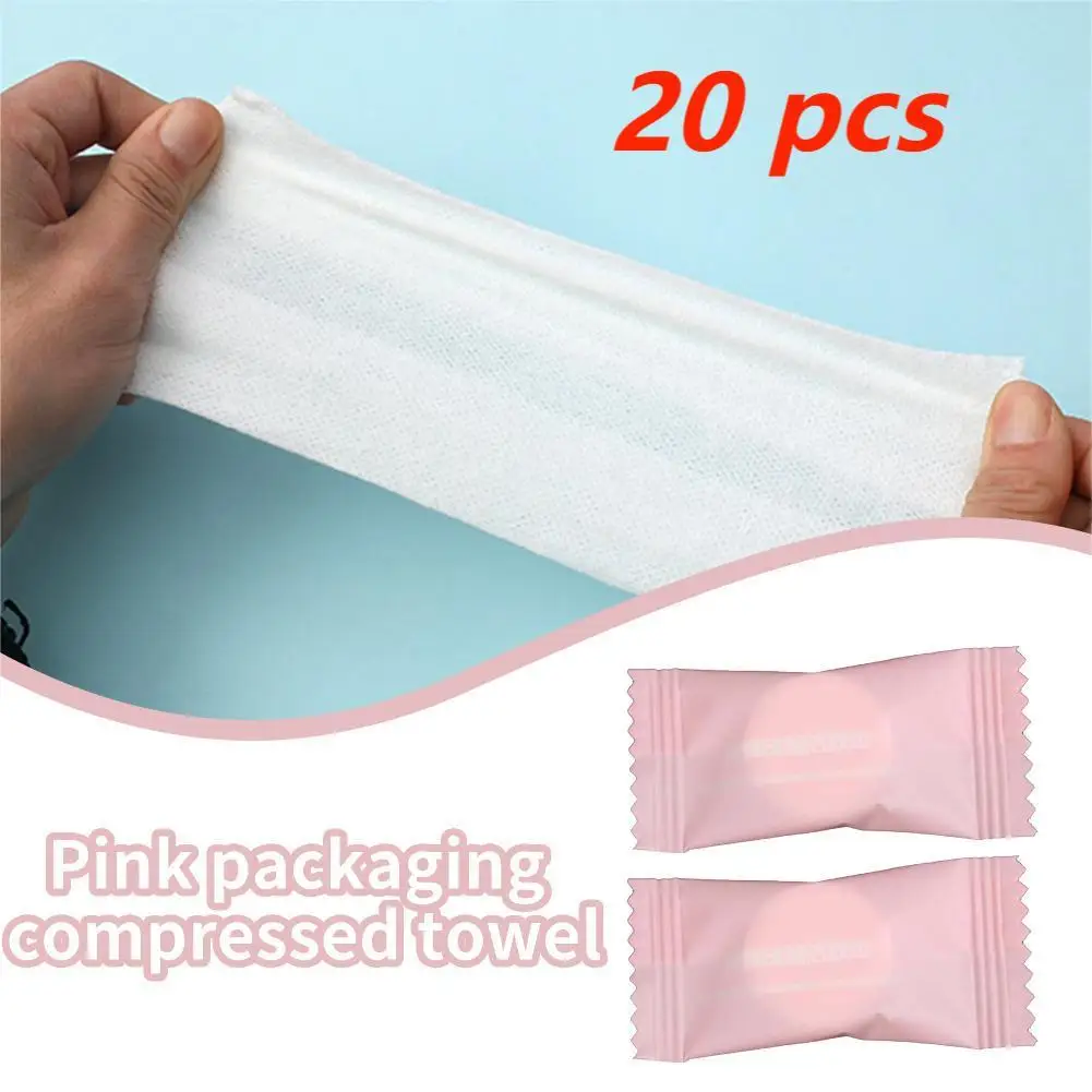 

20 Pcs Disposable Compressed Towel Mini Capsules Towels Outdoor Travel Portable Facial Cleansing Small Square Towel Tissue