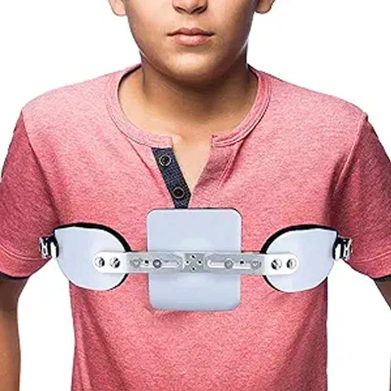 Pectus Carinatum Orthosis Brace, Pigeon Chest Support, Adjustable Medical Chest Brace for Ribs Valgus