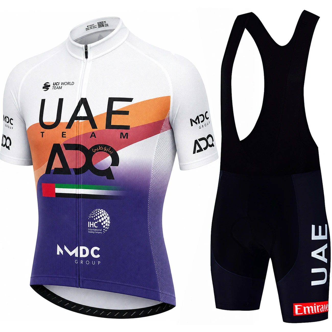 Men Accessories Uae - กางเกงปั่นจักรยานผู้ชาย UAE ชุดปั่นจักรยาน MTB พร้อมเสื้อปั่นจักรยาน อุปกรณ์เสริมจักรยาน