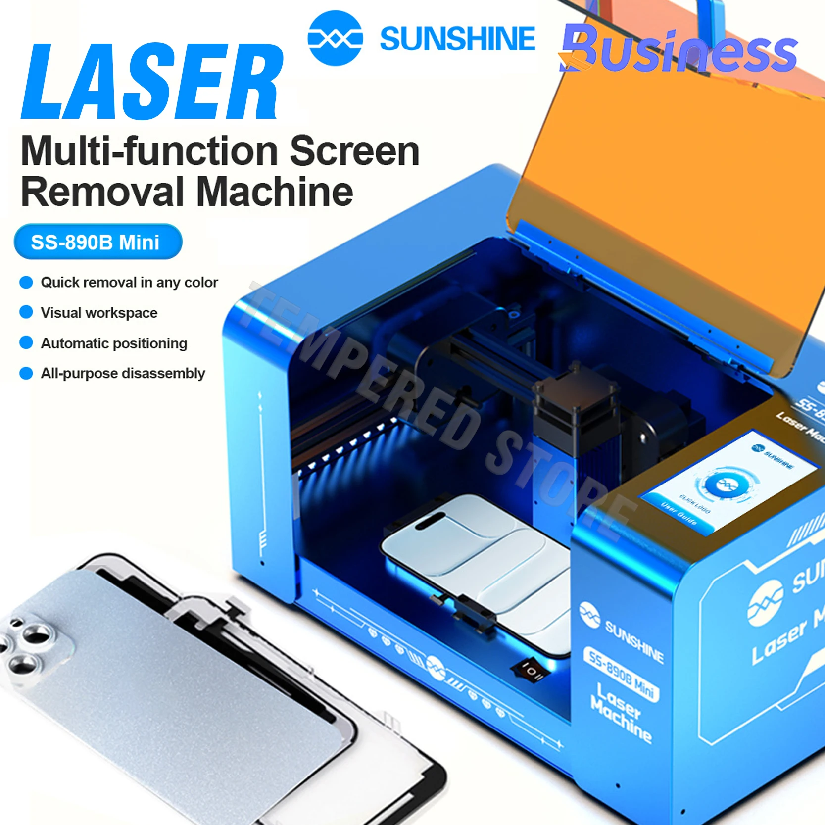 SUNSHINE Mini Laser Machine LCD Screen Disassembly Tool for iPhone X-17PM Series Screen Bracket Removal and Back Glass Tool