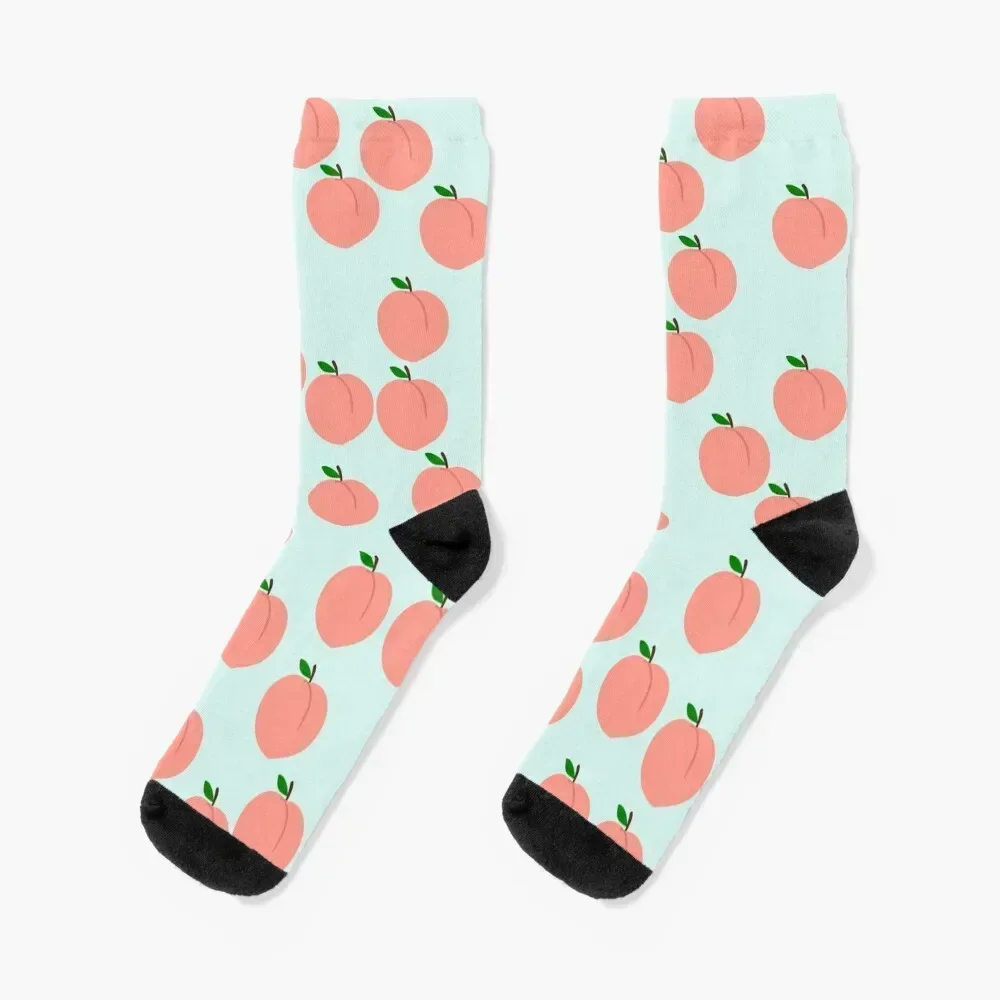 

Funny Peach Socks sport cute funny gift short Boy Socks Women's