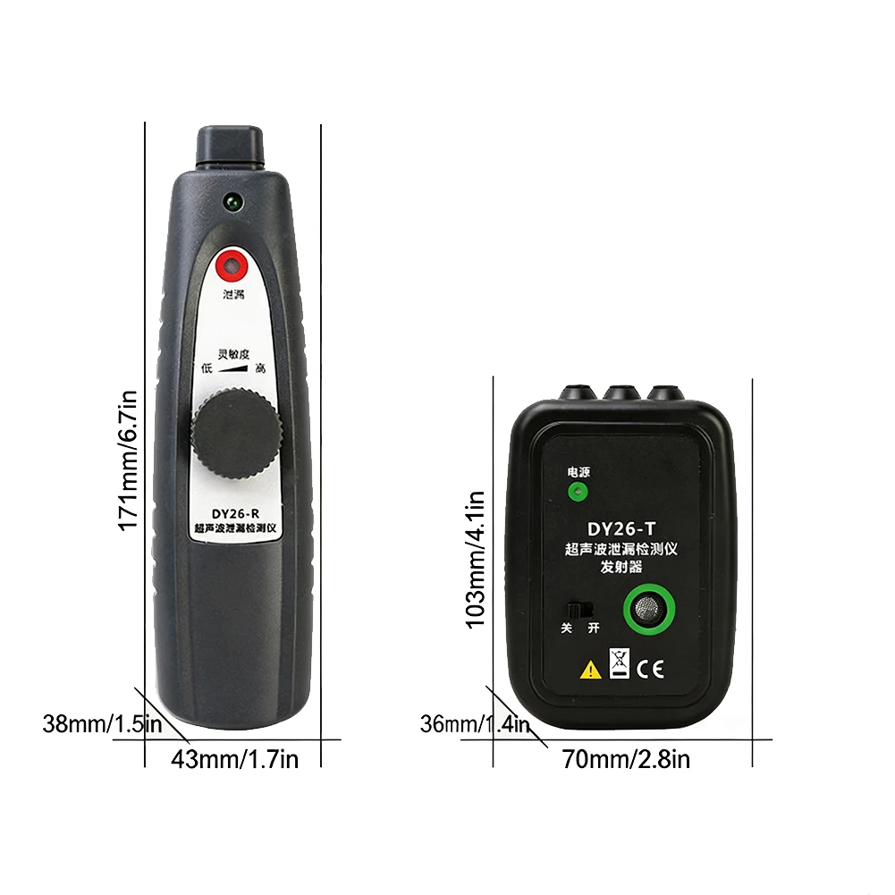 1pc DY26/DY26A Gas Leak Detector Automotive Diagnostic Tool Kit Pressure Vacuum Stethoscope Leak Tester