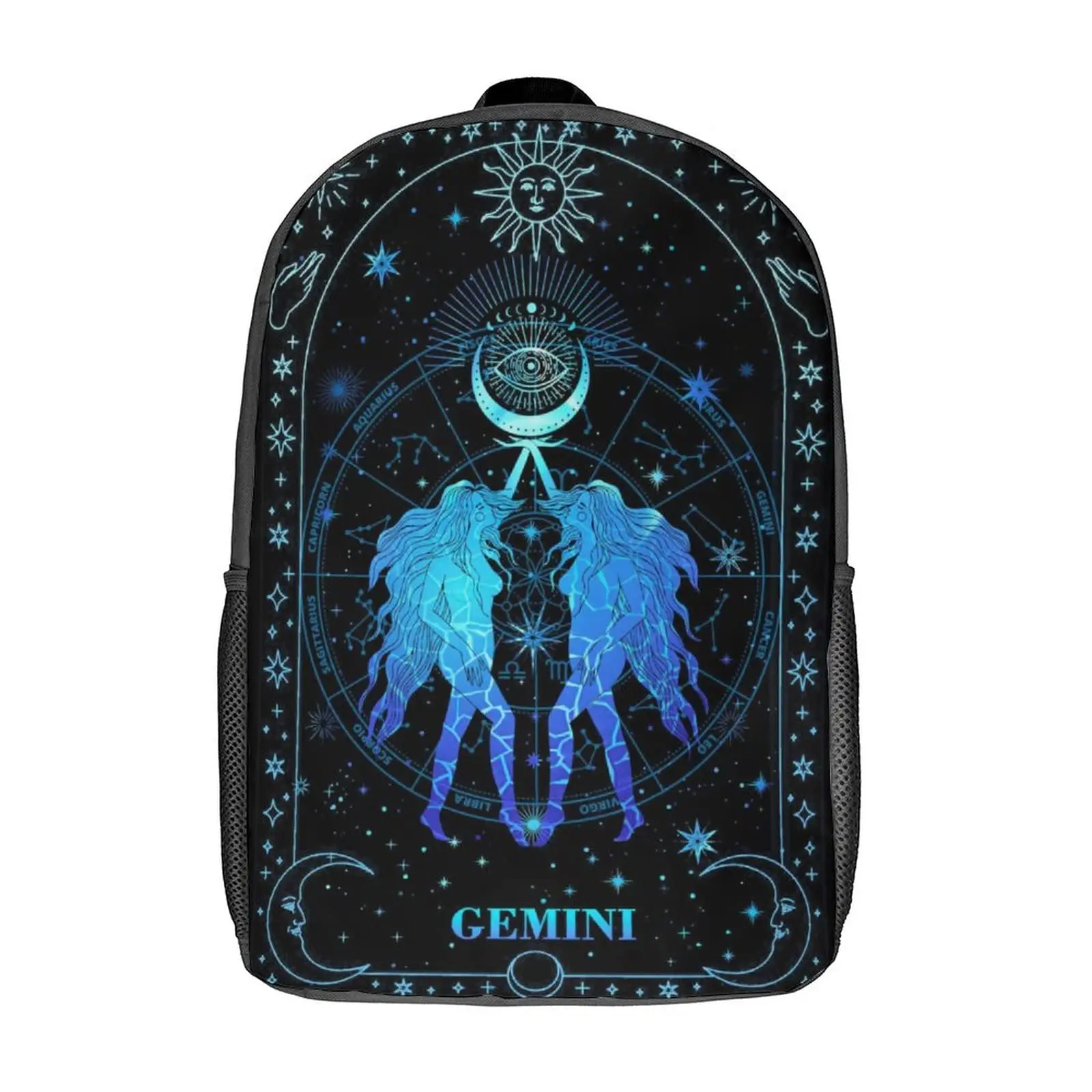 

Twelve Constellations Backpack Divination Sun and Moon School Bookbags 16 Inches Double Shoulder Daypack For Boys Girls Teens