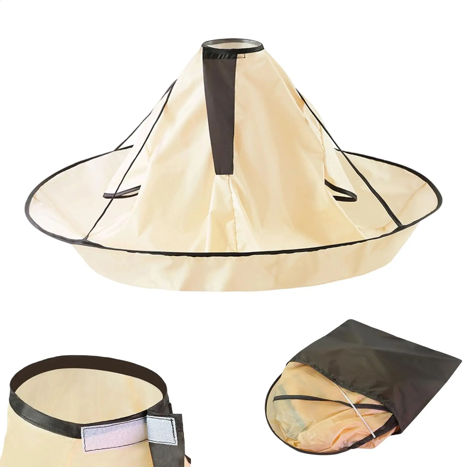 

Hair Cutting Cloak Reusable Folding Breathable Barber Cape Umbrella for Salon Hairdresser Men Women Boys Girls Youth Teens