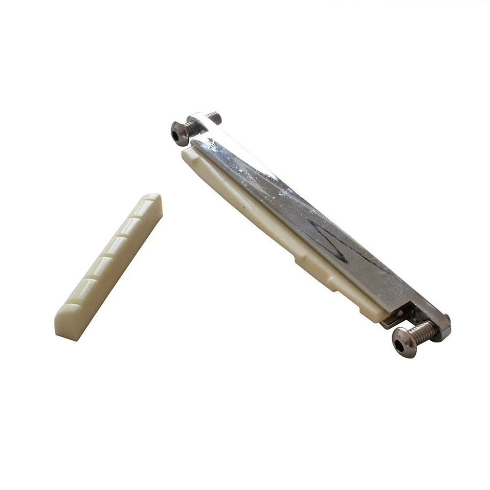

Acoustic Guitar Adjustable Bridge Insert Premium Durable Replacement Saddle DIY Instrument Decoration Guitar Accessory Parts