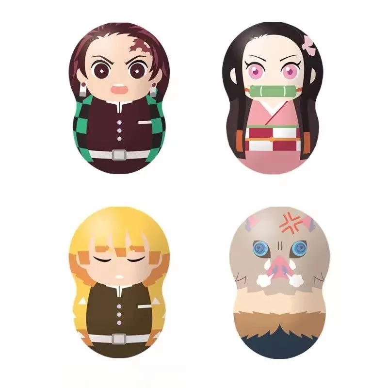 Kamado Tanjirou Tumbler figura adornos Demon Slayer: Kimetsu no Yaiba periférico de animé Kamado Tanjirou creativo Turn Peanuts