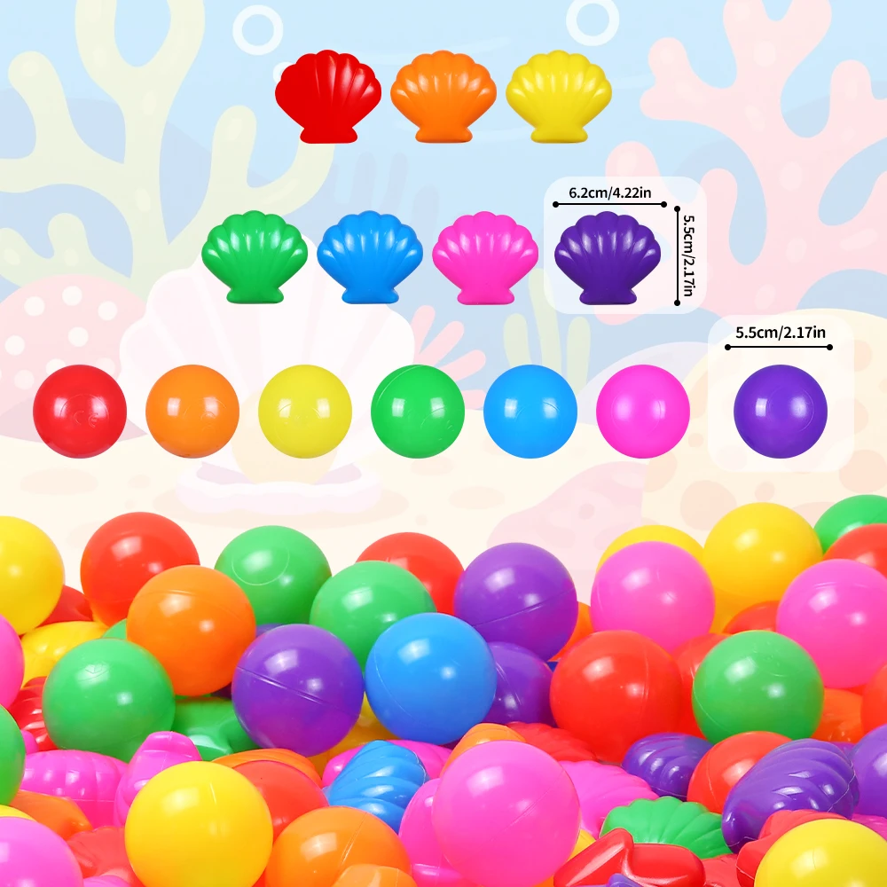 COLOBOBO 100 個カラフルなボールソフトプラスチックオーシャンボール感覚トレーニング教育ツールおもちゃ子供水プール誕生日プレゼント