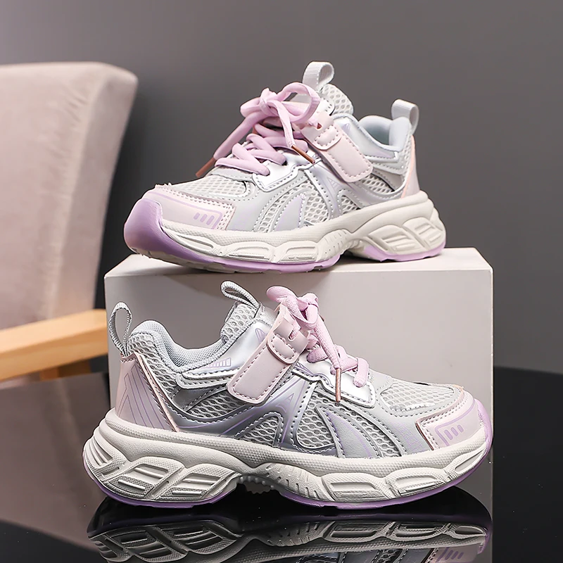 

2025 Autumn New Children's Sports Shoes Comfortable and Breathable Boys' Tennis Shoes Soft soled Anti slip Girls' Casual Shoes