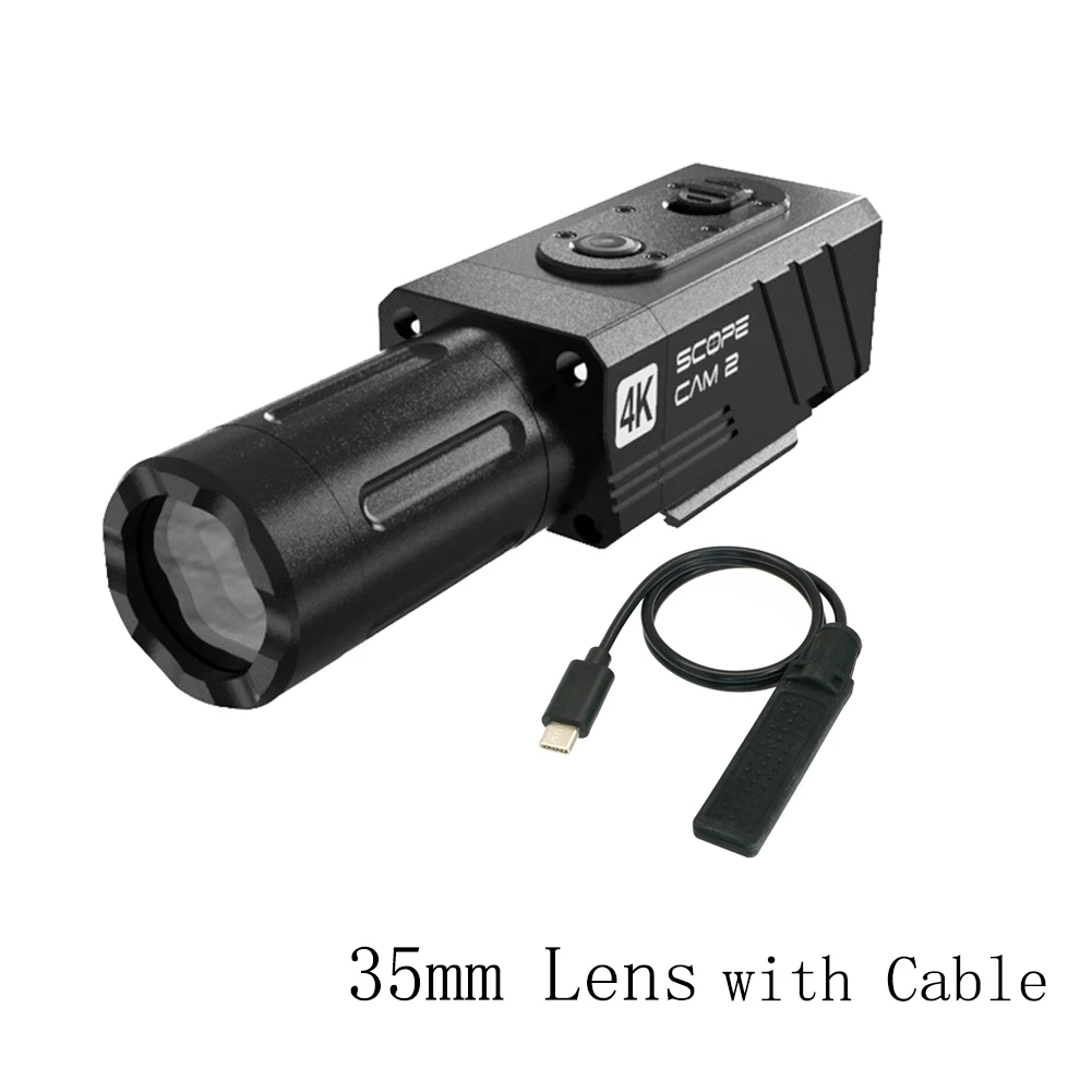 Scope Cam 2 4K Camera IP64 WaterProof Paintball APP 1400mAh 128G Scopecam Camera Digital Zoom Customized Crosshairs
