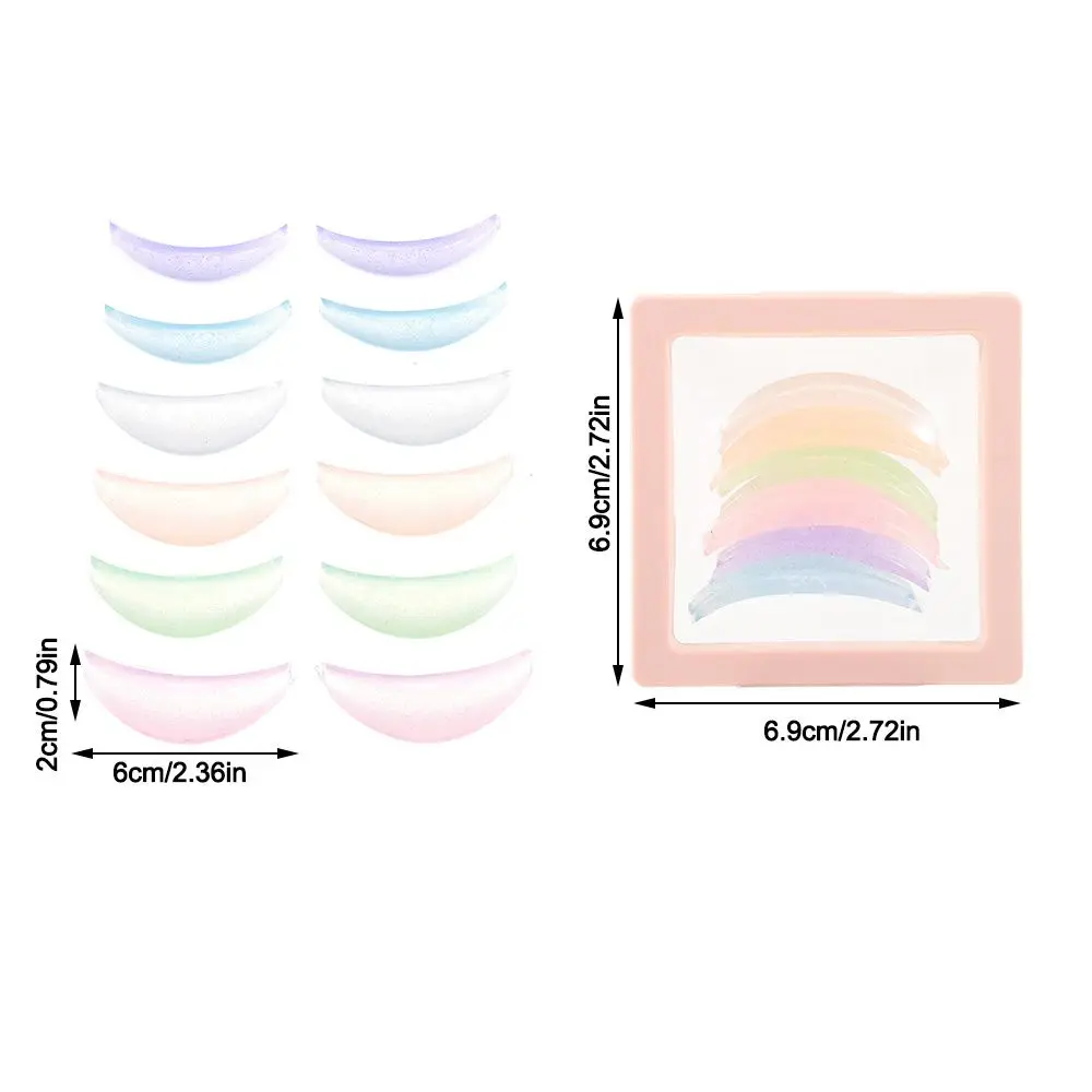 Akcesoria do makijażu silikonowe rzęsy Perm wkładka wielokrotnego użytku do przedłużania rzęs silikonowe przepaska na oko narzędzia do aplikatora z pudełkowym oczkiem