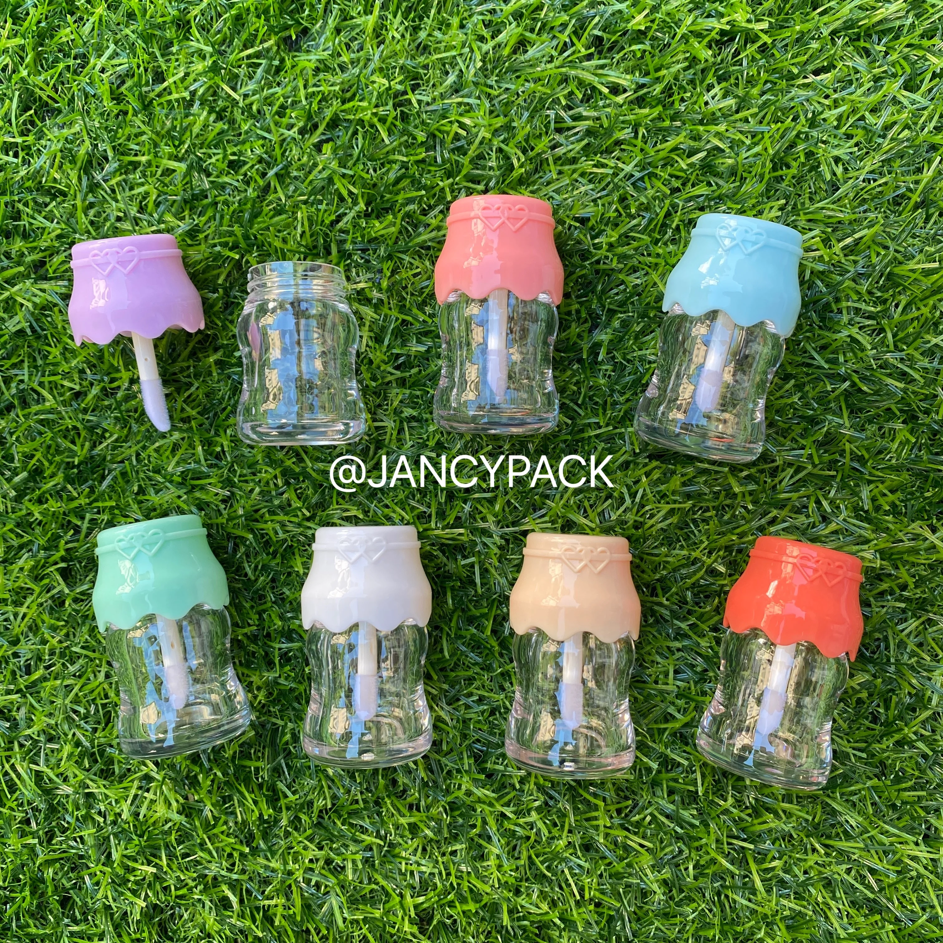 

5ML Colorful Milk Baby Bottle Plastic Lipgloss Empty Tube Lip Gloss Packaging Container Lip Gloss Tubes Cosmetic Lip Glaze Tubes