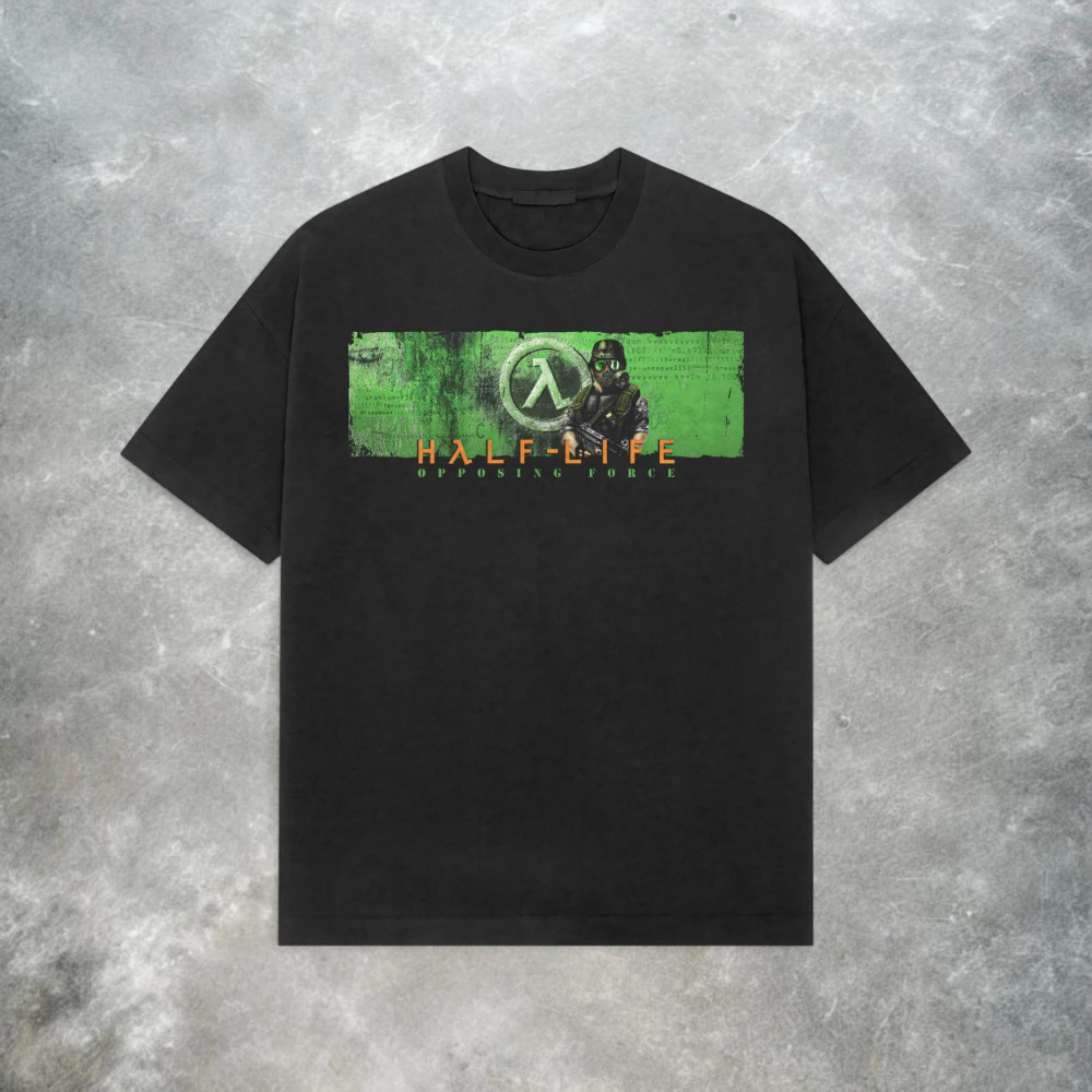 Half-Life: Tit for Tat Valve T-shirt Retro Y2K FPS Shooter Game T-shirt Unisex Fashionable Casual Comfortable streetwear Top
