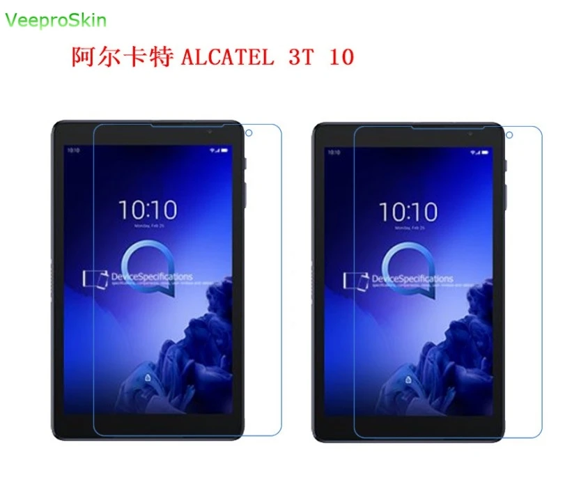 2pcs/lot for Alcatel 3T 10 Tablet / Alcatel 3T 8 Tablet Clear HD Transparent Screen Protector film